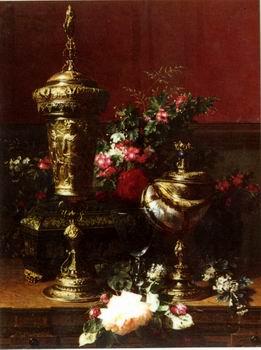 unknow artist Floral, beautiful classical still life of flowers.056